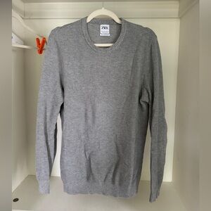 Zara Sliver Knit Sweater Size Medium